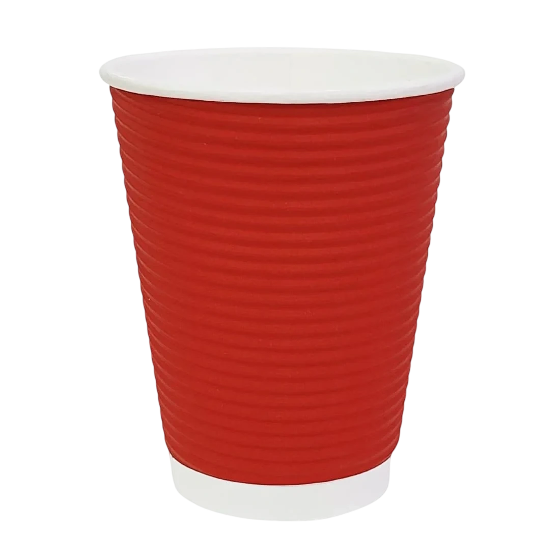 Fiesta Recyclable GP428 Hot Cup Ripple Wall Red 340ml (Box 500) product image