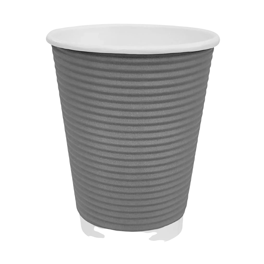 Fiesta Recyclable GP433 Hot Cup Ripple Wall Charcoal 225ml (Box 500) product image