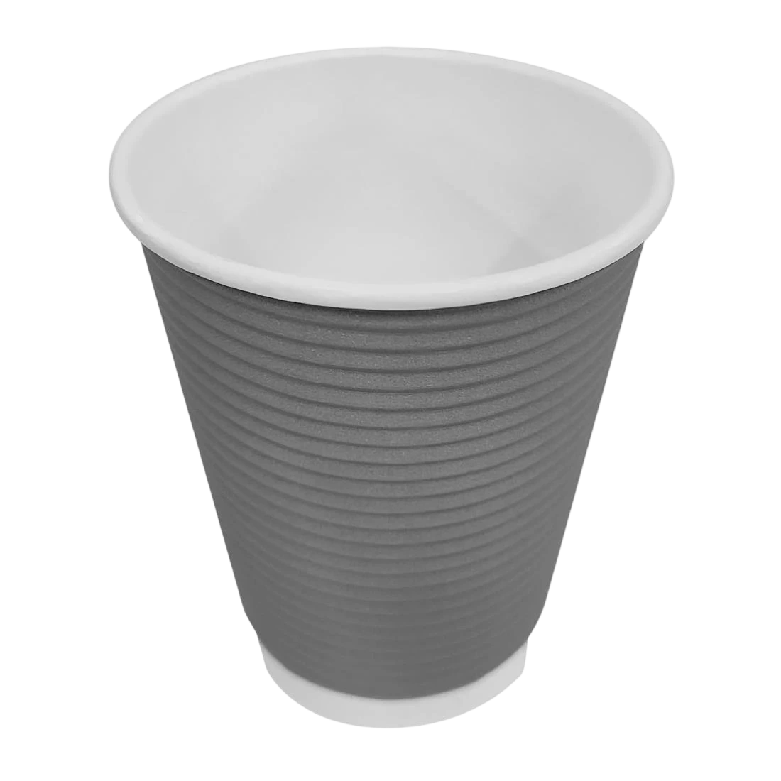 Fiesta Recyclable GP434 Hot Cup Ripple Wall Charcoal 340ml (Box 500) product image