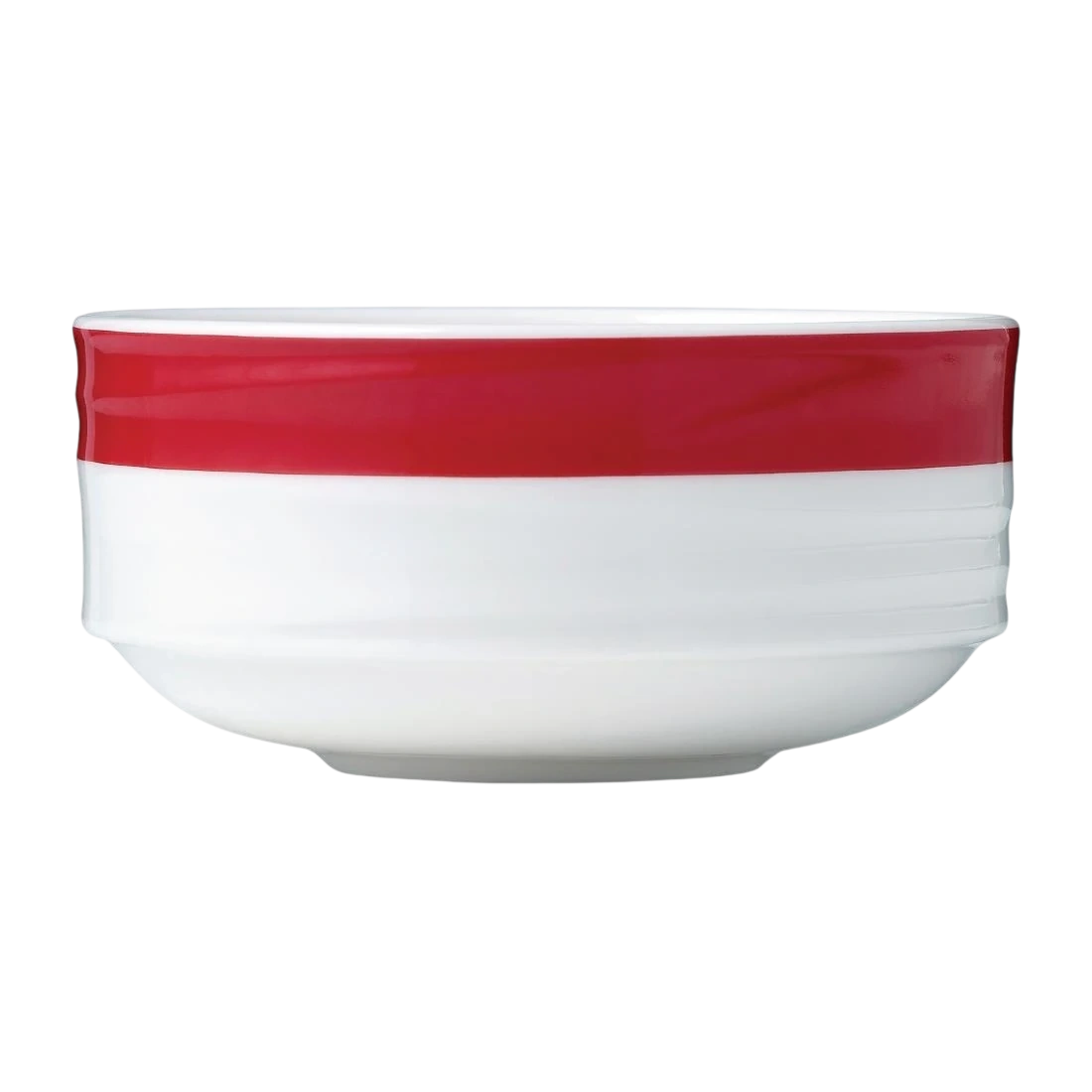 Royal Porcelain FY899 Maxadura Resonate Red Band Stackable Bowl 270ml (Box 12) product image