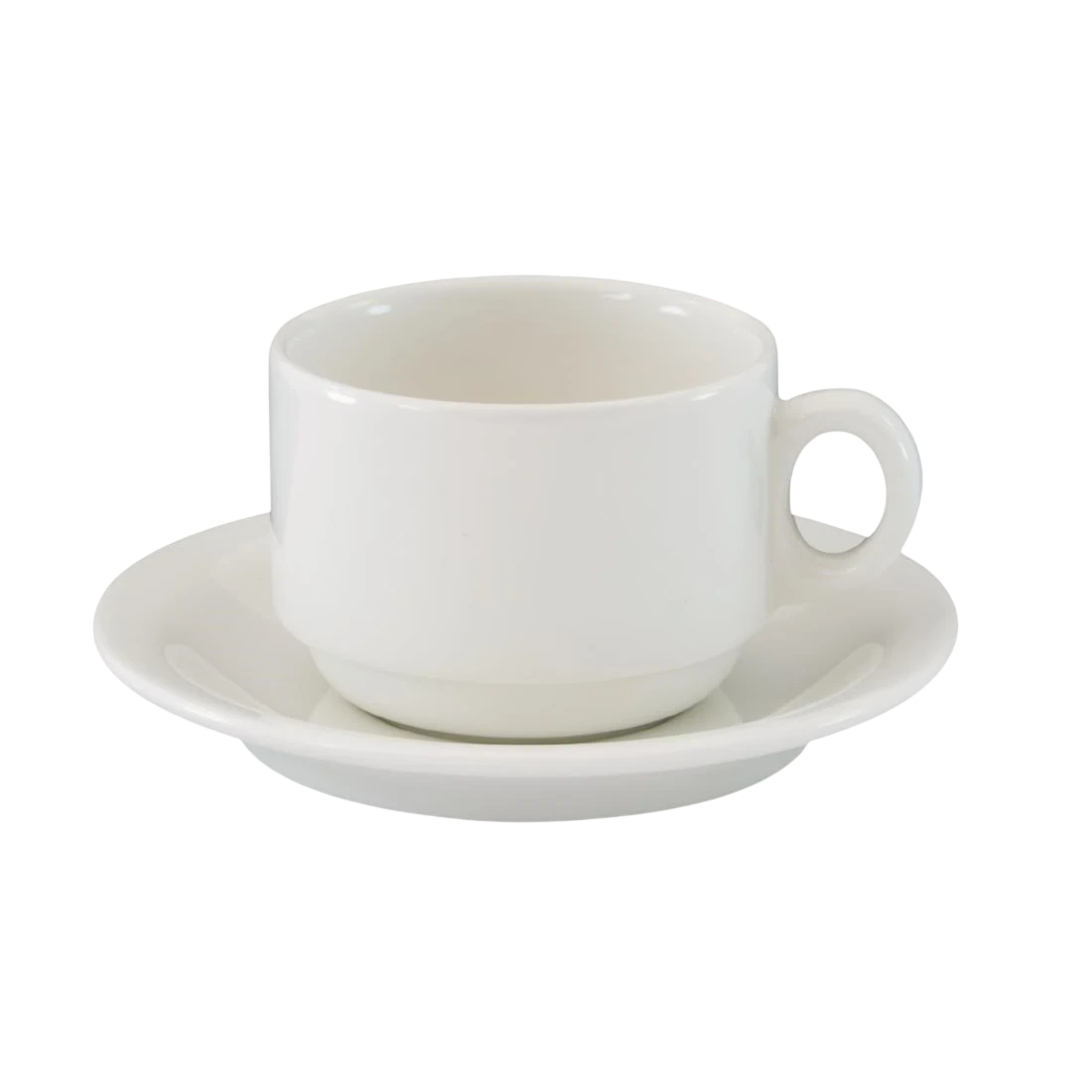 Australian Fine China GP658 AFC Flinders Stackable Tea Cup 220ml Open Handle (Box 24) (B2B) product image
