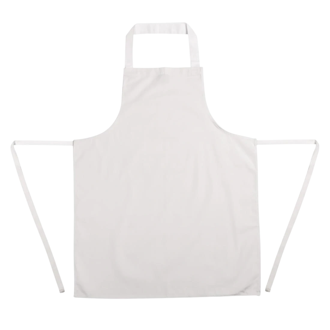 Whites Chefs Clothing A521 Whites Bib Apron Polycotton White - 28x38" product image