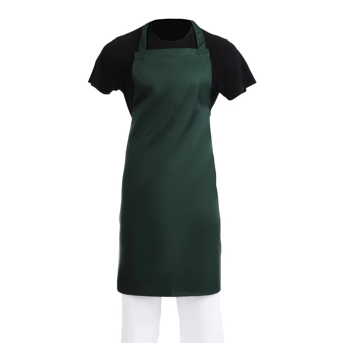 Whites Chefs Clothing A540 Whites Bib Apron Polycotton Green product image