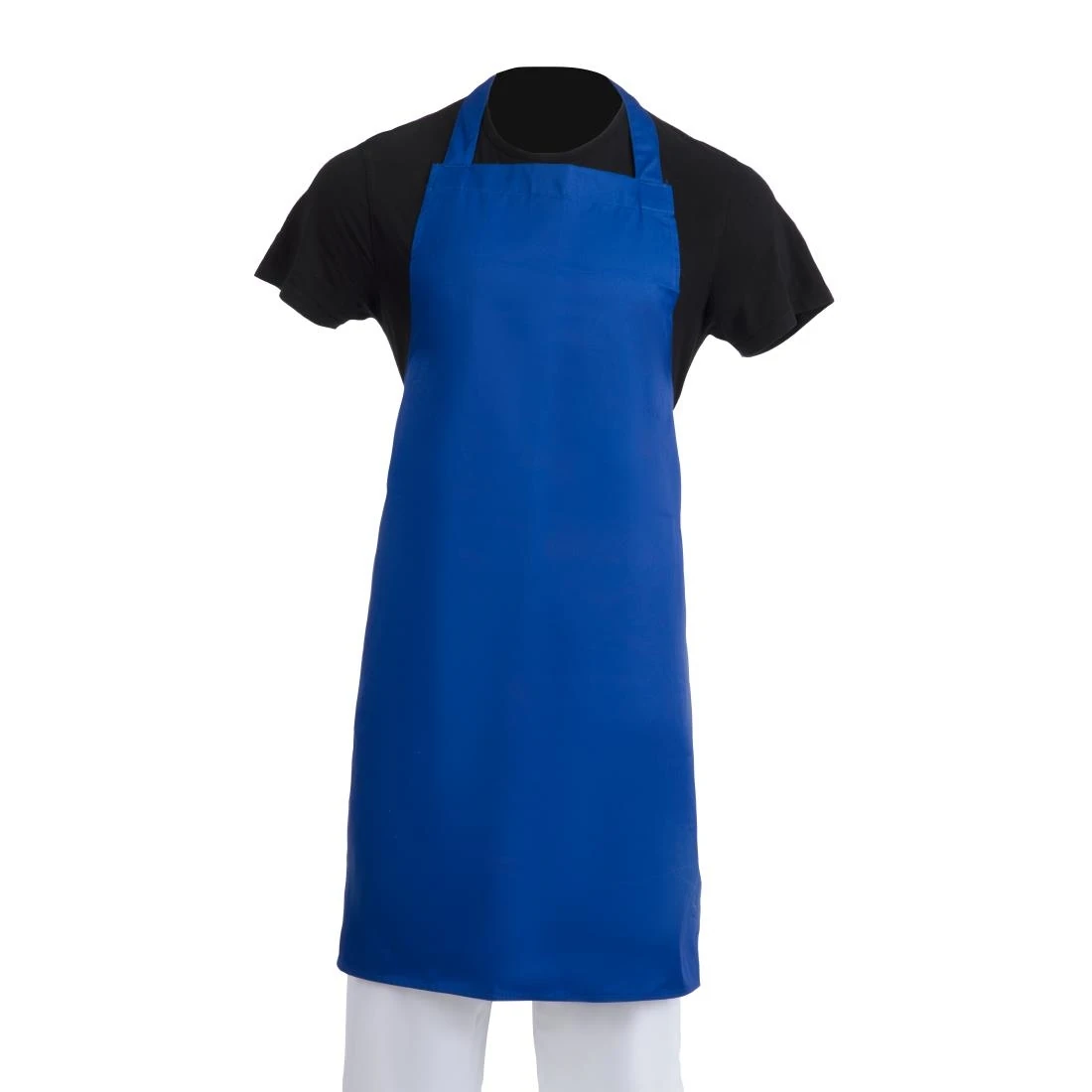 Whites Chefs Clothing A542 Whites Bib Apron Polycotton Blue product image