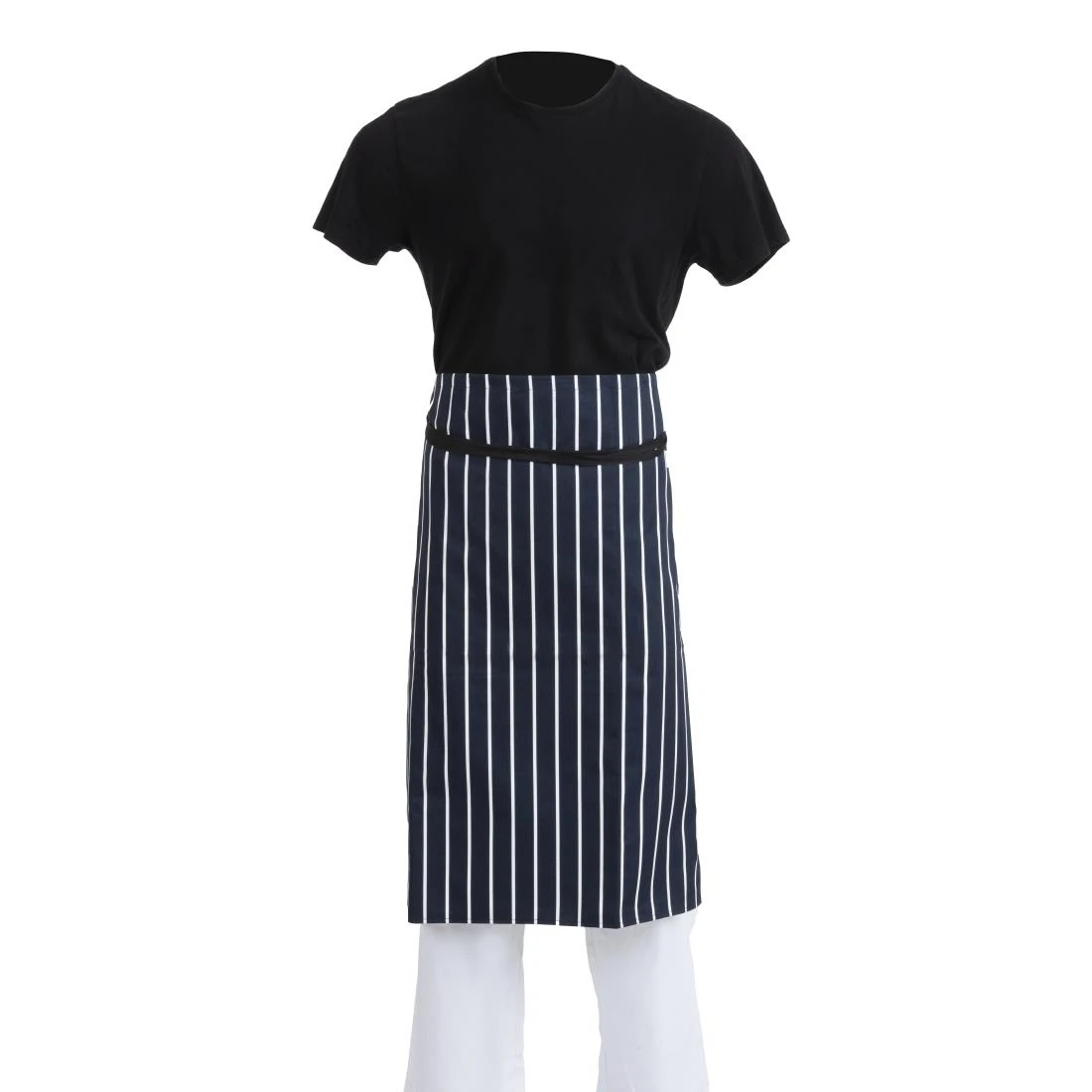 Whites Chefs Clothing A647 Whites Butchers Stripe Apron - 760x920mm 30x36" product image
