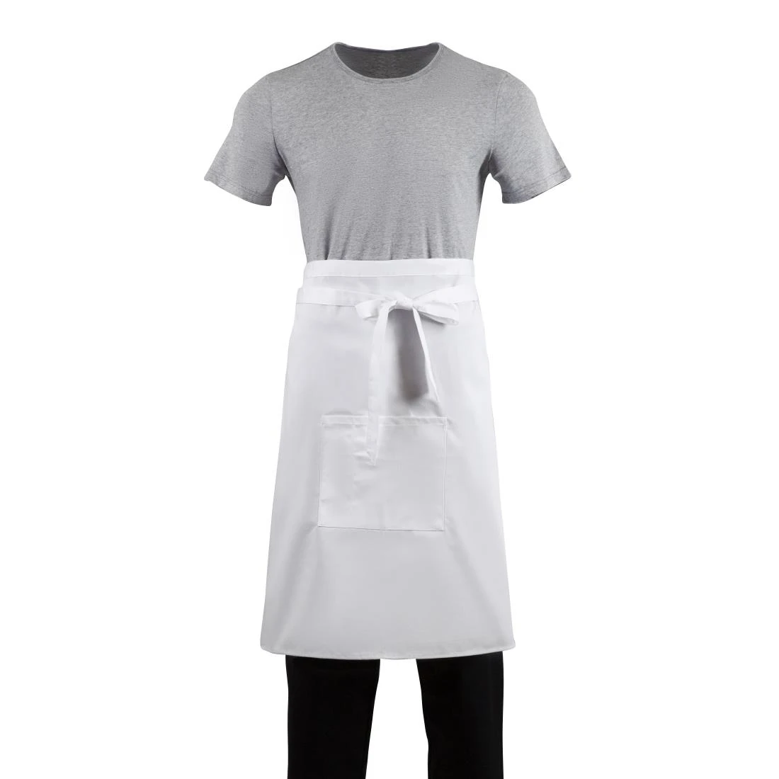 Whites Chefs Clothing B132 Whites Bistro Apron White - 1000x700mm 39.4x27.5" product image