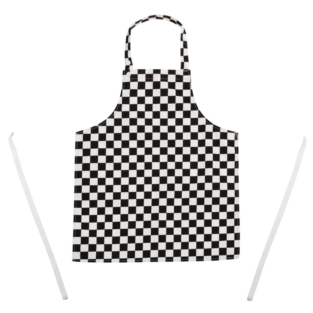 Whites Chefs Clothing B357 Whites Childrens Black & White Check Apron product image