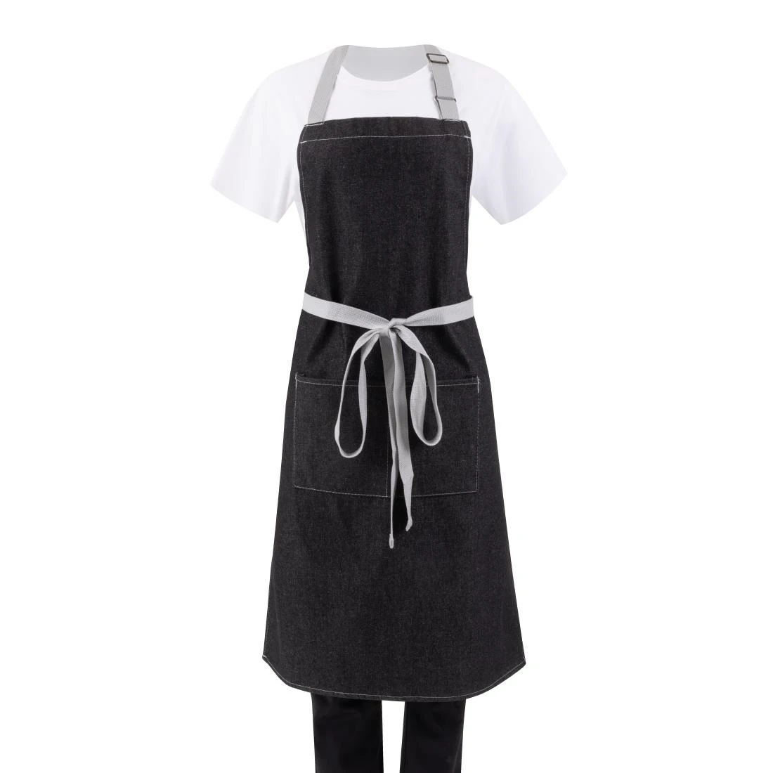 Southside B981 Bib Apron Denim Black - 700x1000mm product image