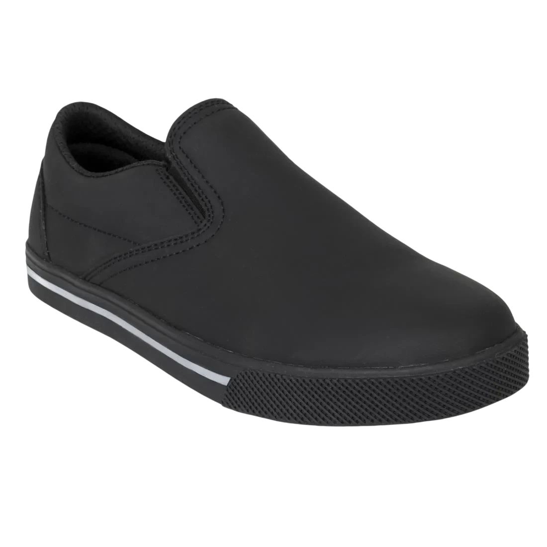Slipbuster Footwear BA062-44 Slipbuster Slip on Shoe - Black Matte Microfibre - Size 44 product image