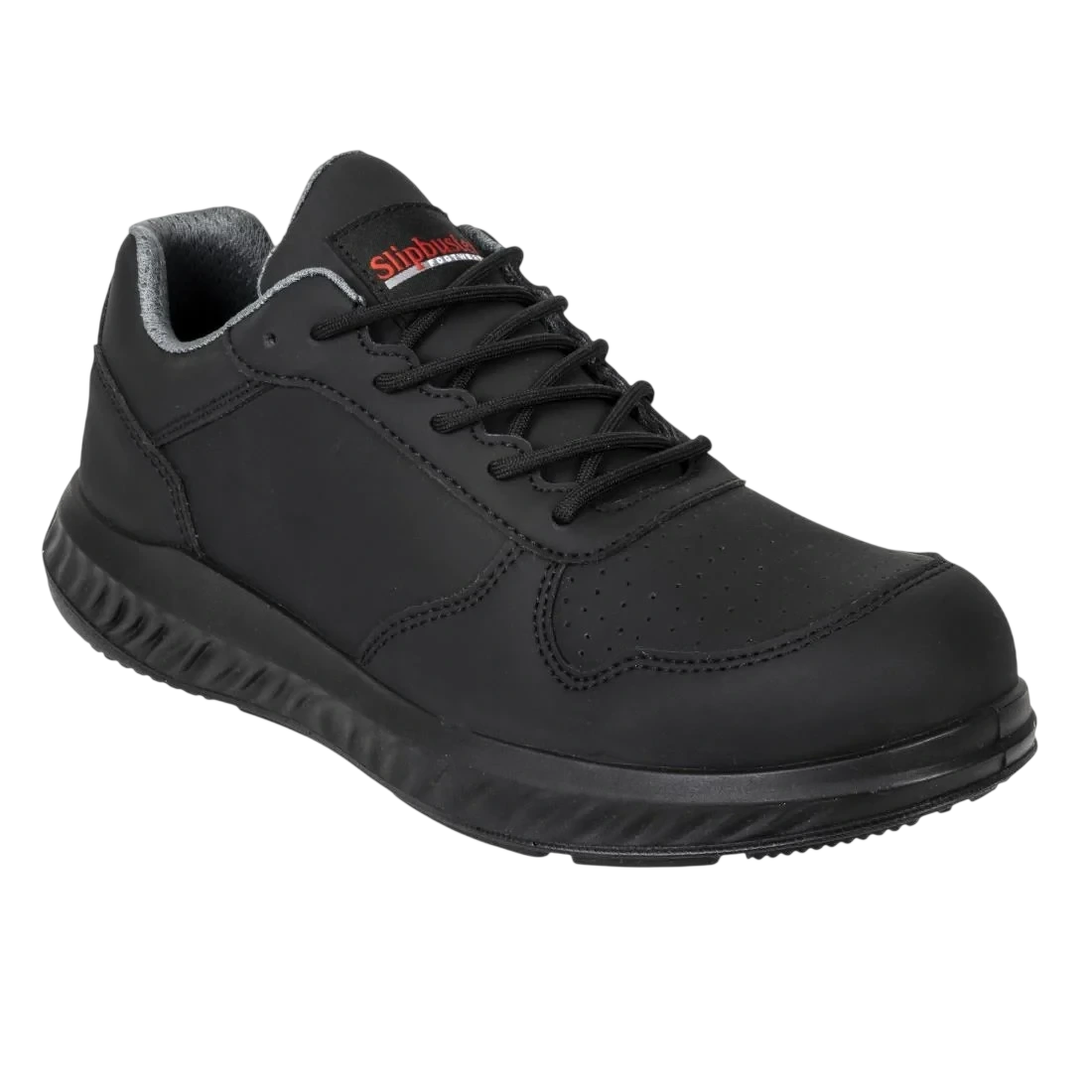 Slipbuster Footwear BA063-40 Slipbuster Hawren Trainer Microfibre Black - UK 6.5 EU 40 product image