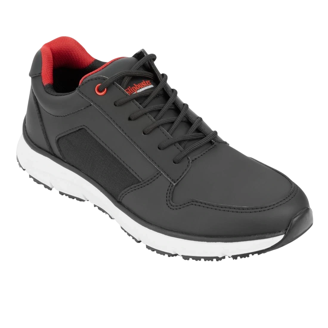 Slipbuster Footwear BA179-37 Slipbuster Veso Trainer Recycled Microfibre Black & Red - UK 4 EU 37 product image