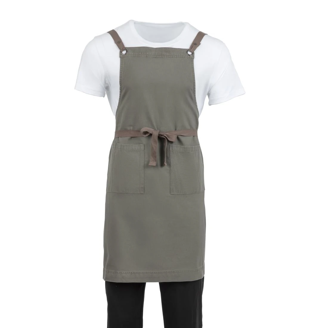 Southside BB684 Cotton Canvas Bib Apron Khaki product image