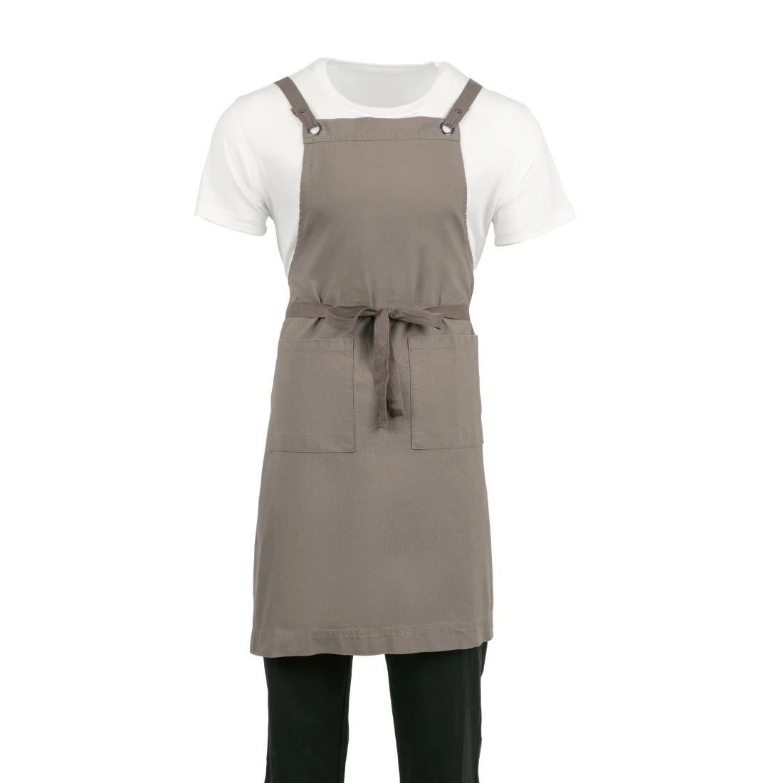 Southside BB687 Cotton Canvas Bib Apron Washed Grey product image