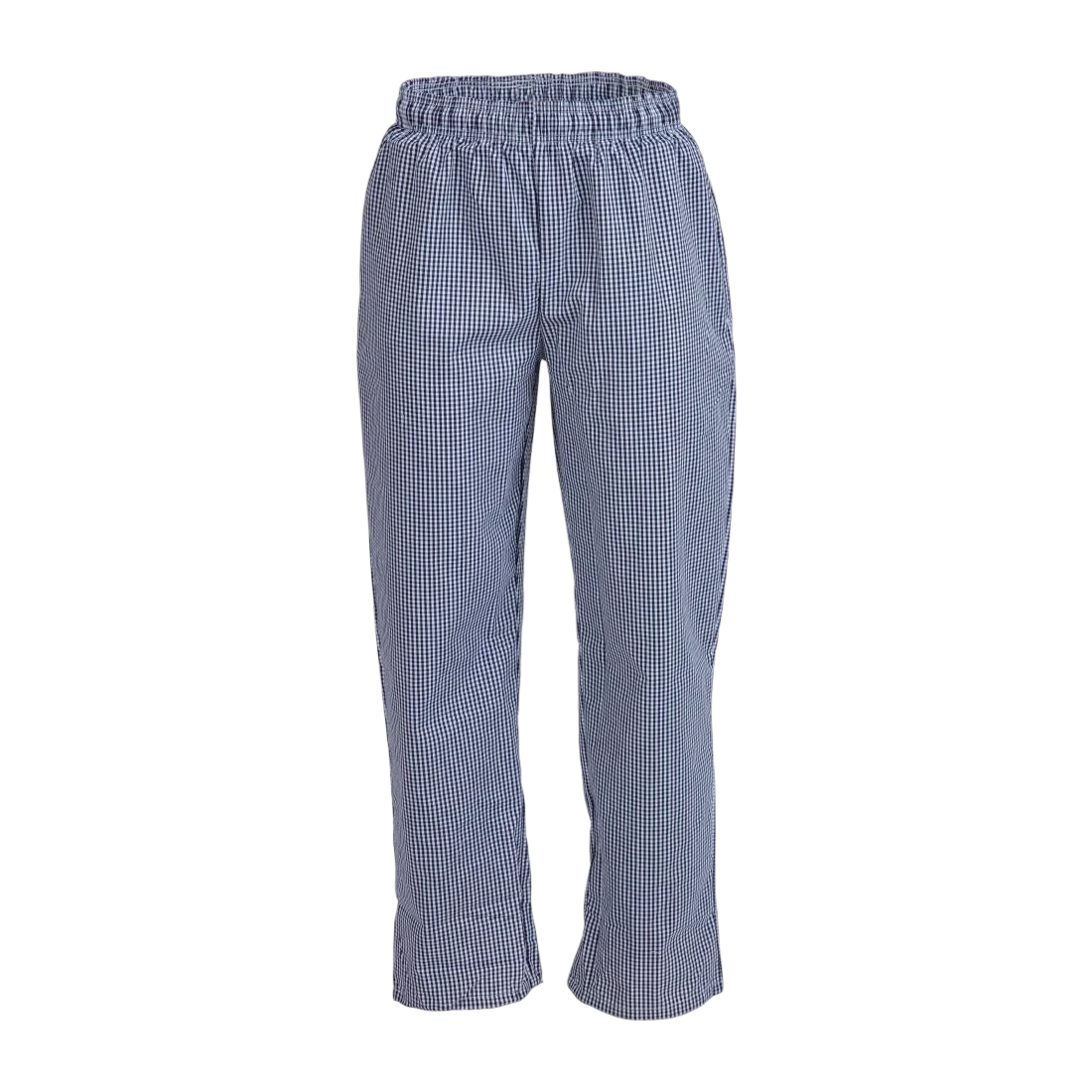 Whites Chefs Clothing B311-L Whites Vegas Small Blue & White Check Trousers Polycotton - Size L product image