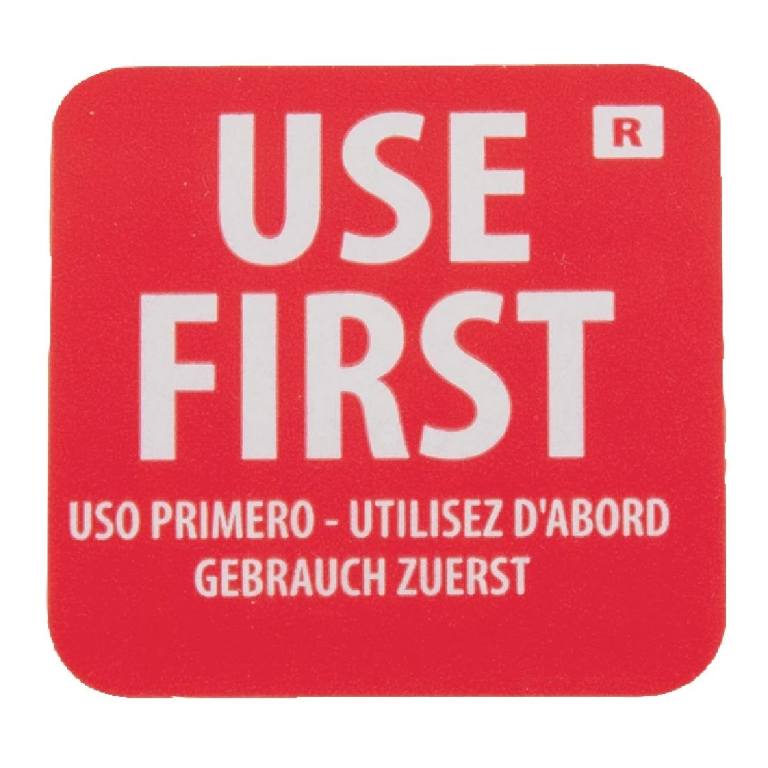 Hygiplas E149 Removable Use First Label 1'' (Roll 1000) product image