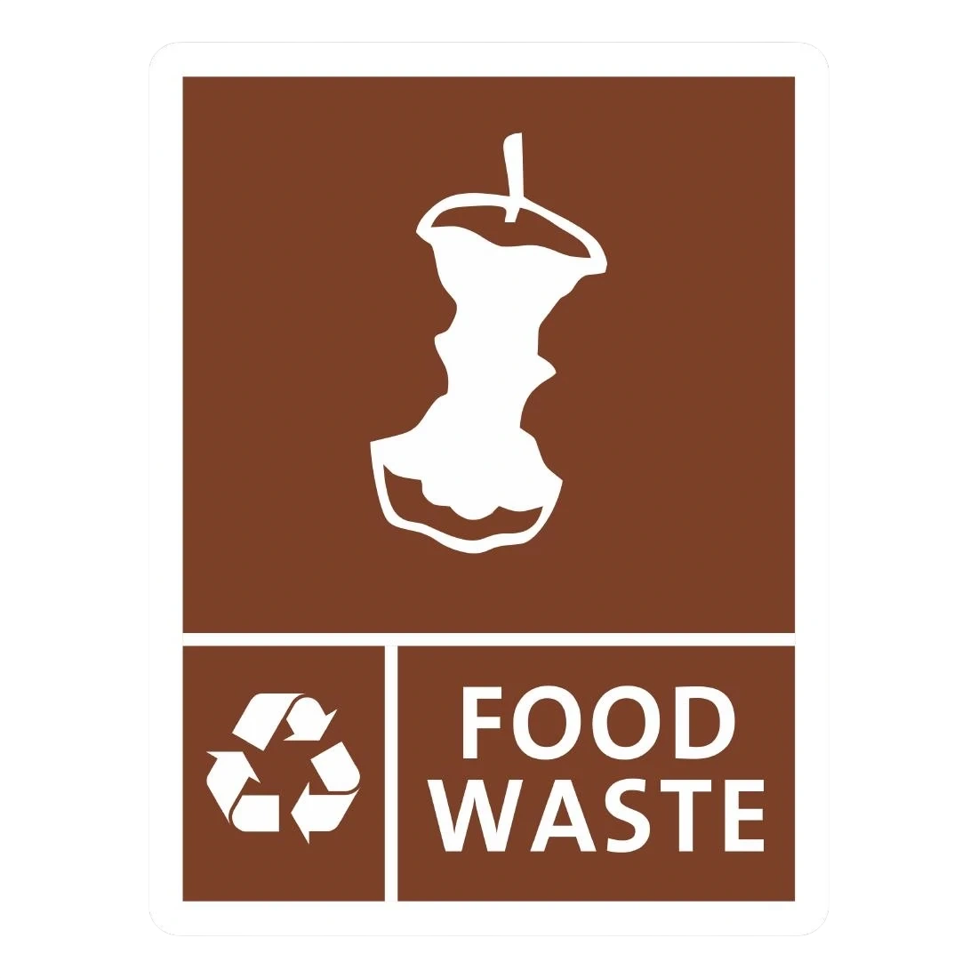 Jantex FX194 Slim Bin Label - Food Waste product image