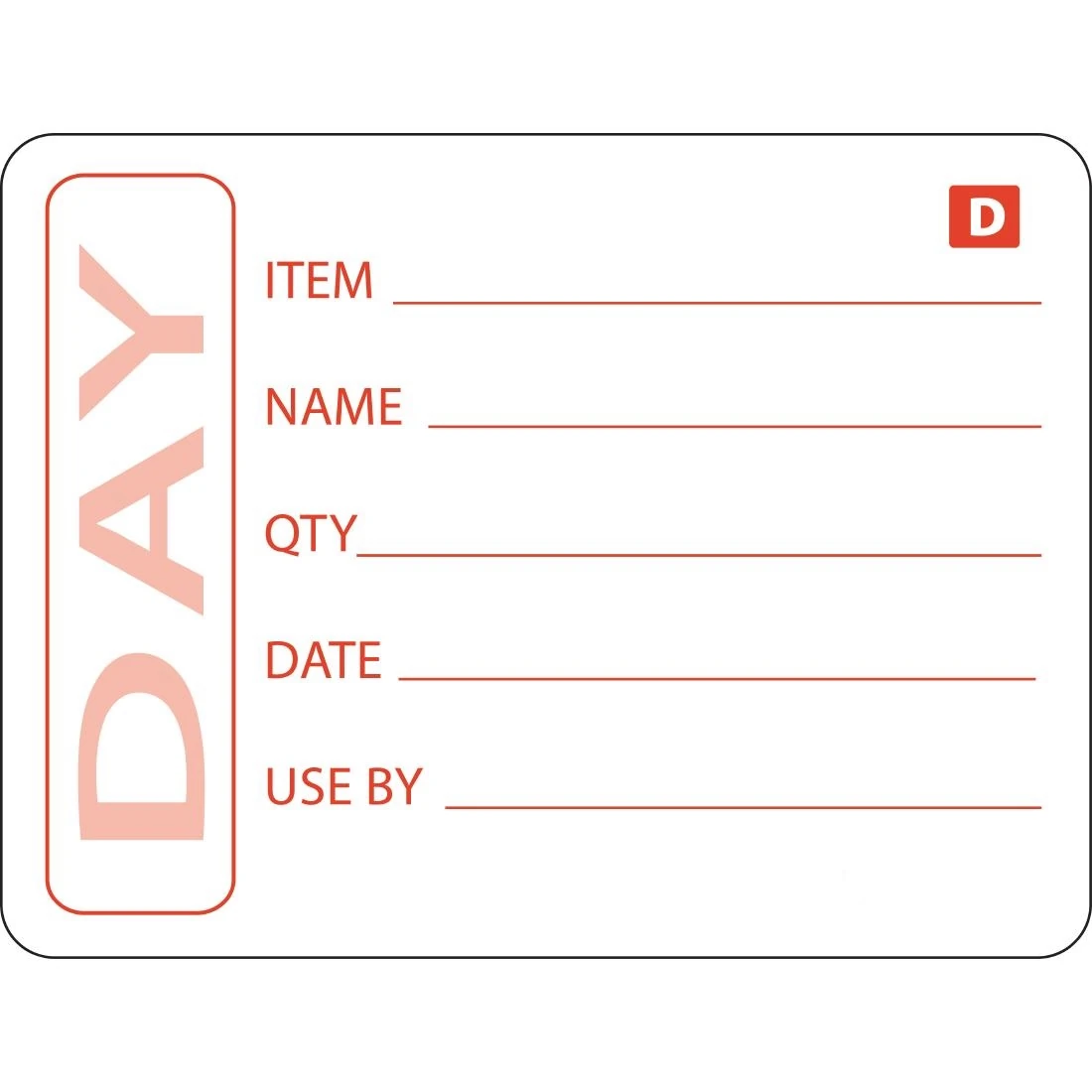 Hygiplas GH350 Dissolvable Food Prep Label 2x3'' (Roll 250) product image