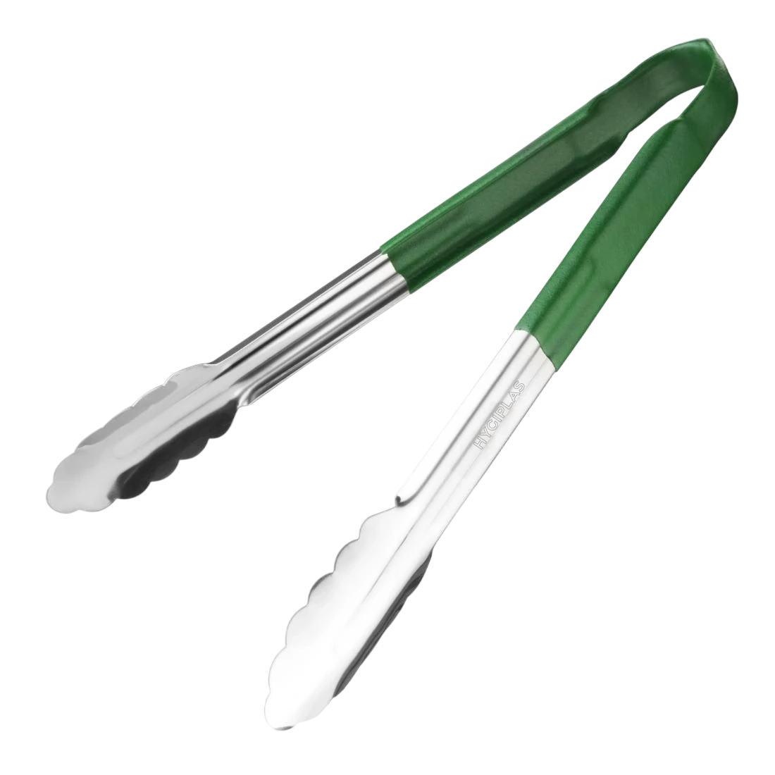 Hygiplas CB155 Colour Coded Serving Tong Green - 300mm product image