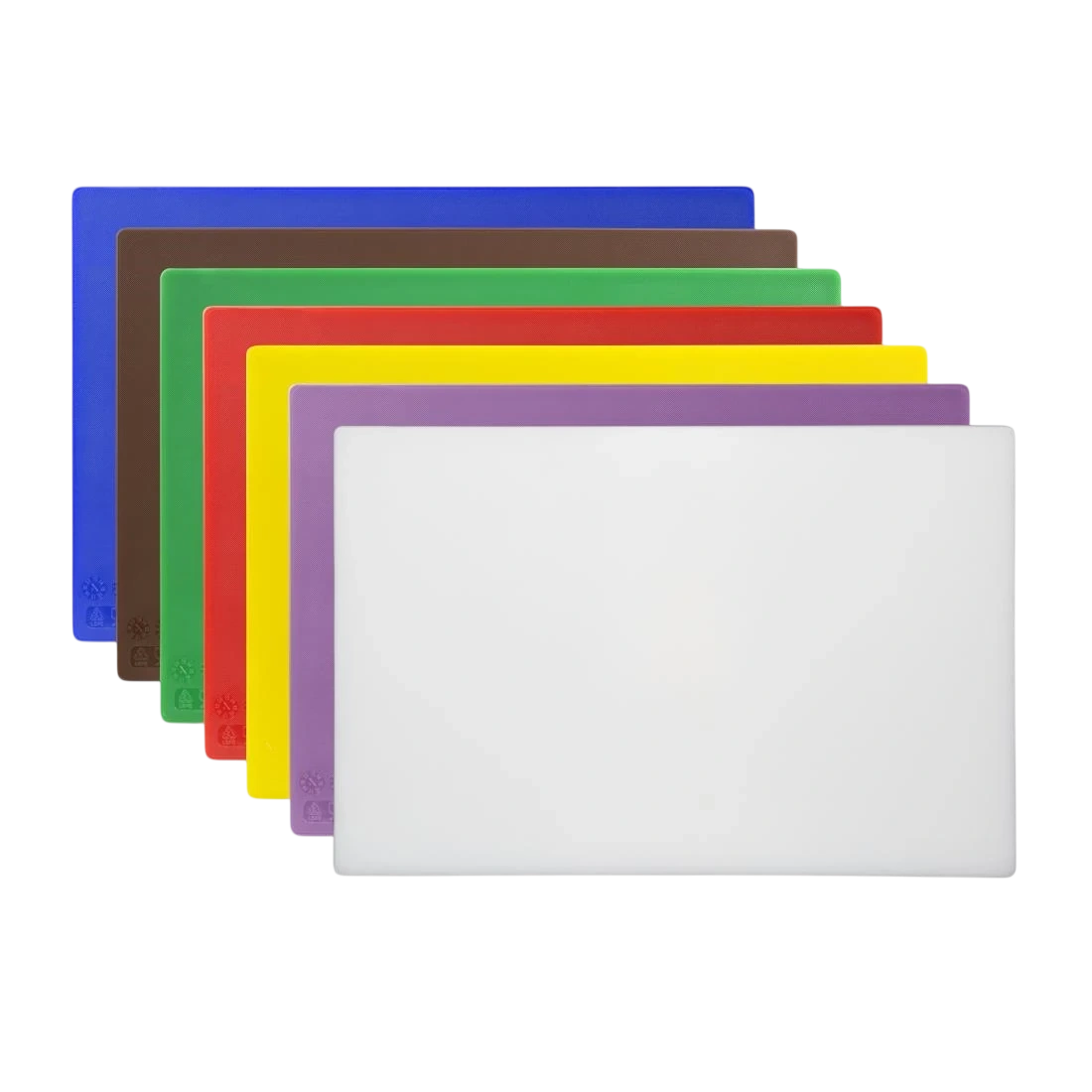 Hygiplas CH046 AntiBacterial Low Density Set of 7 Chopping Board Set - 450x300x10mm product image