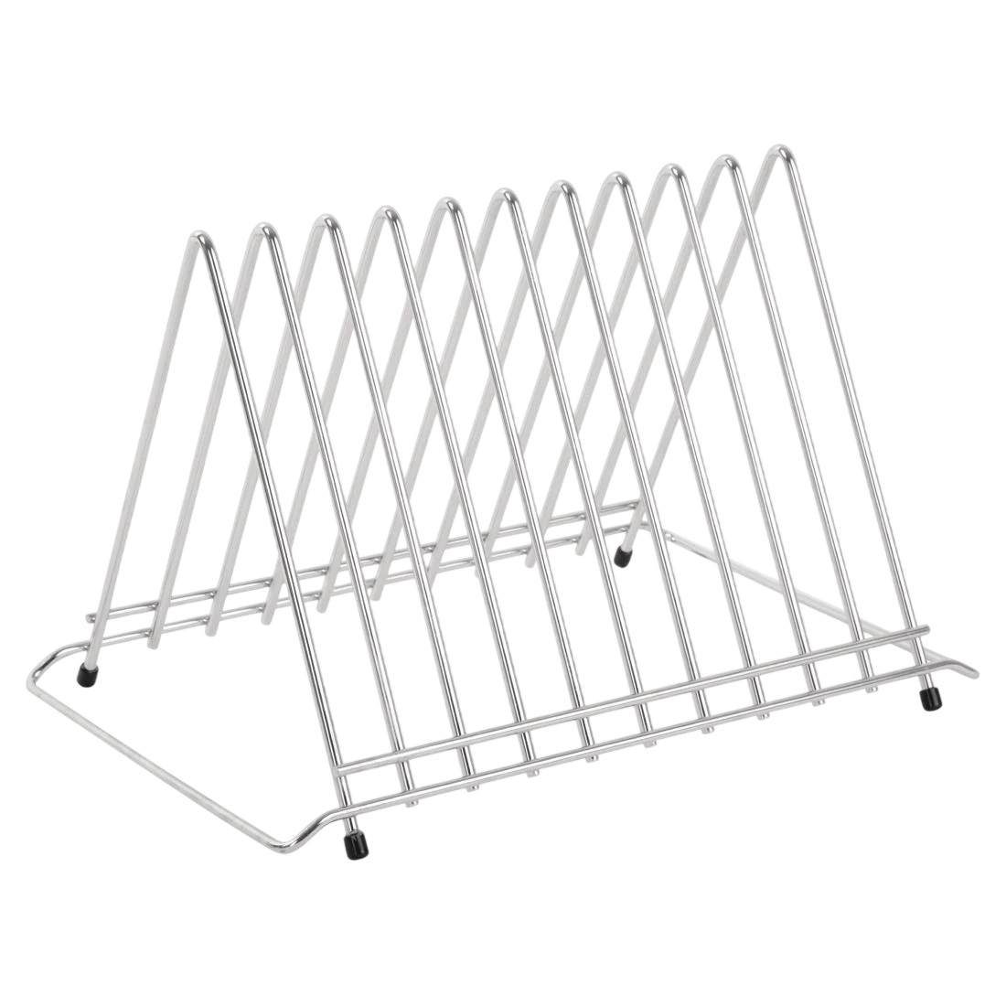 Hygiplas DP037 Stainless Steel Heavy Duty Chopping Board Rack - 10 Slots product image