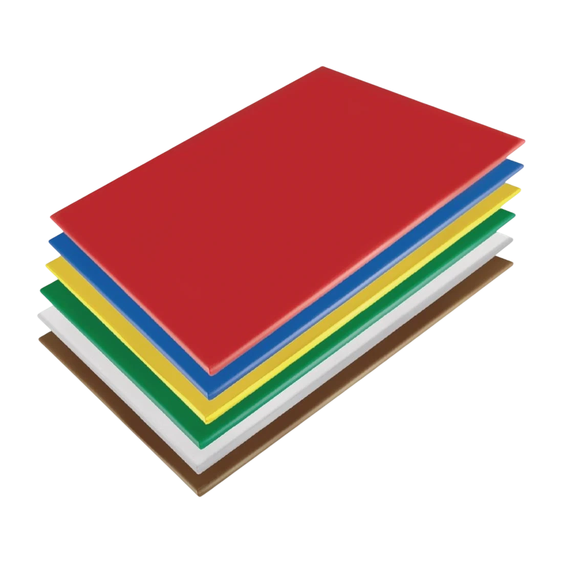 Hygiplas HC879 Low Density Set of 6 Chopping Board Set - 600x450x10mm product image