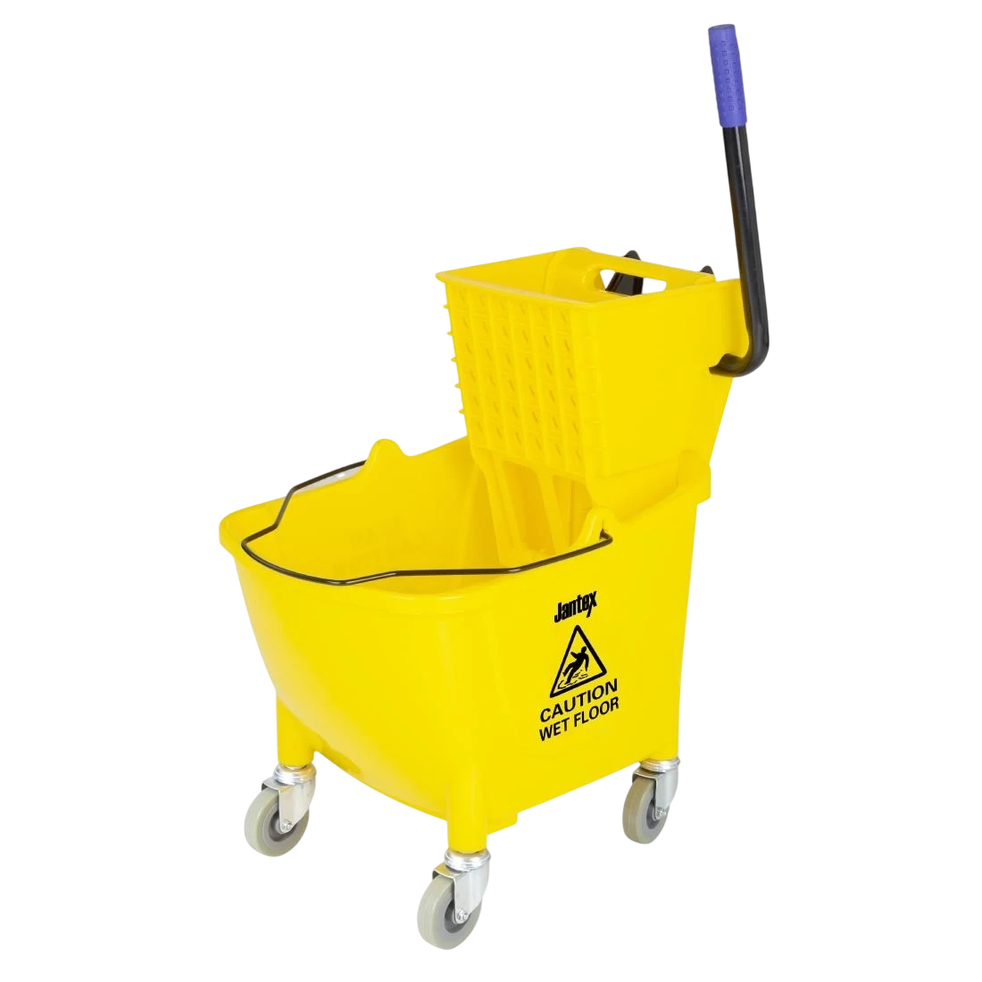 Jantex FW866 Mop Bucket with Foot Pedal Release Yellow - 25ltr product image