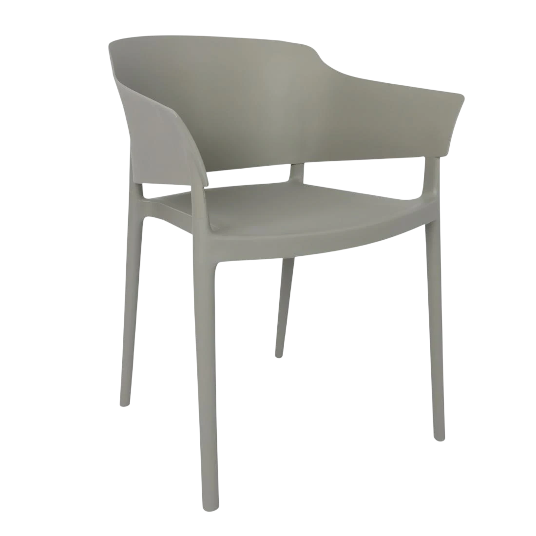 Bolero DX970 Lorenzo Cafe Chairs Medium Grey (Pack 2) product image
