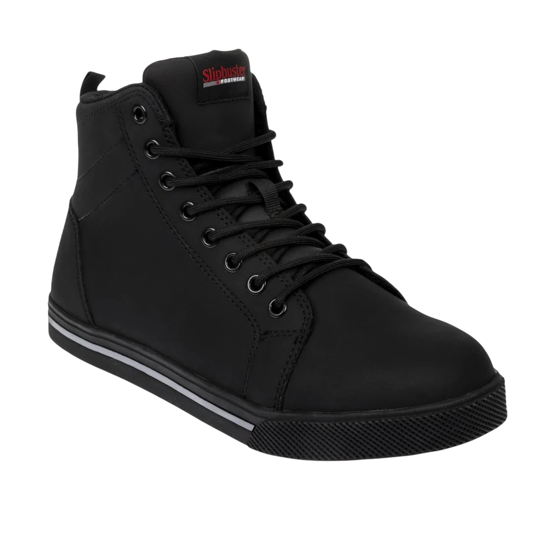 Slipbuster Footwear BA061-37 Slipbuster Safety Hi Top - Black Matte Microfibre - Size 37 product image
