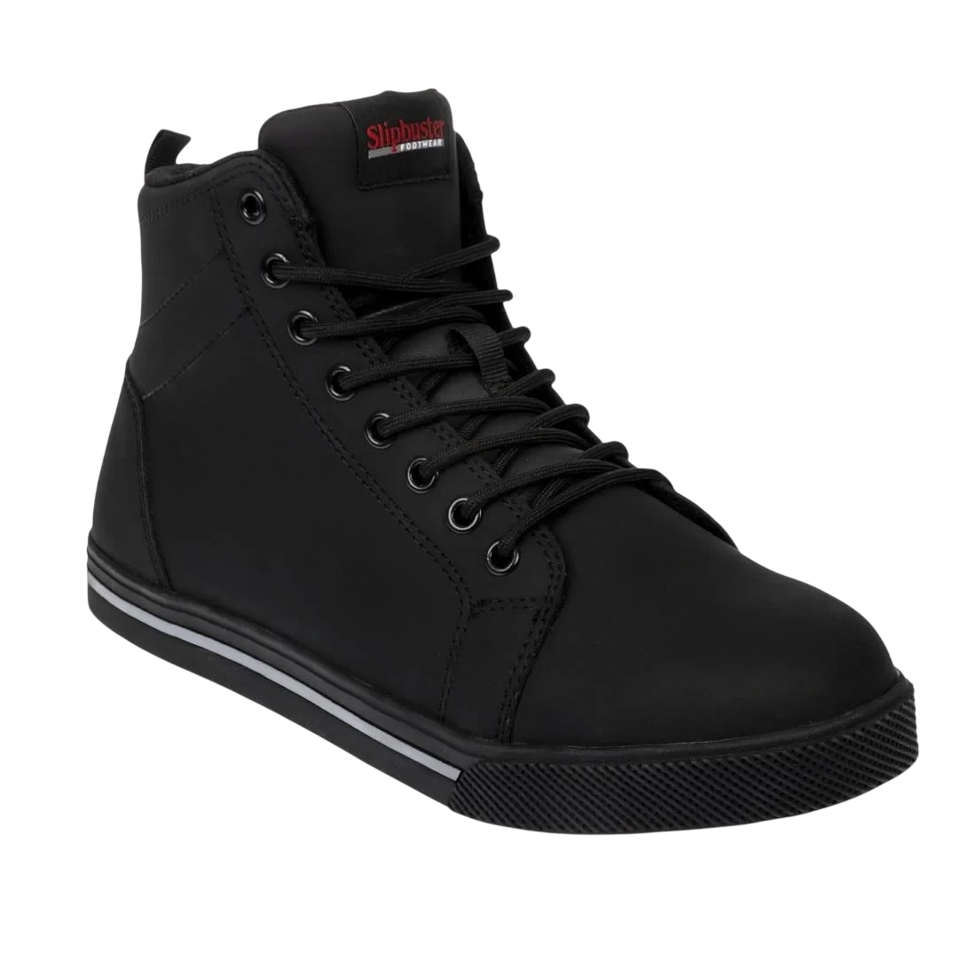 Slipbuster Footwear BA061-40 Slipbuster Safety Hi Top - Black Matte Microfibre - Size 40 product image