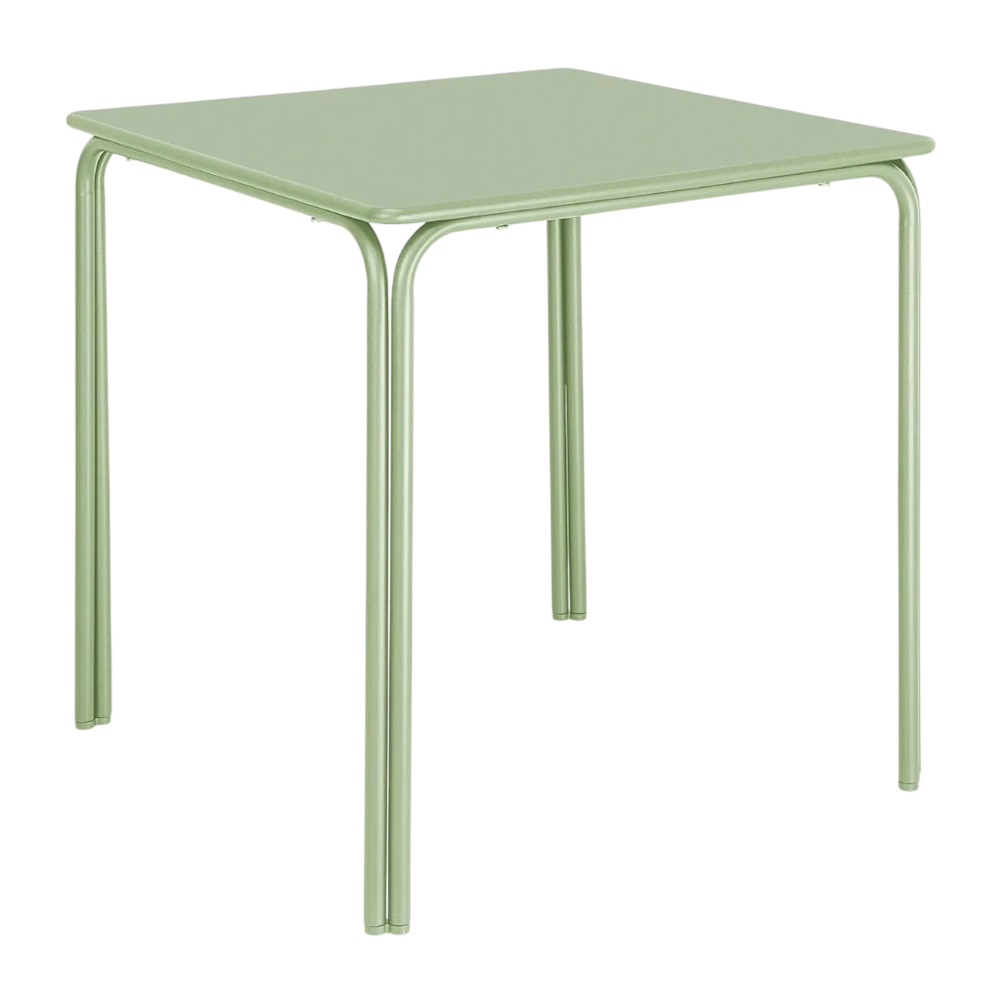 Bolero HZ357 Adeline Steel Square Table Light Green - 700mm product image