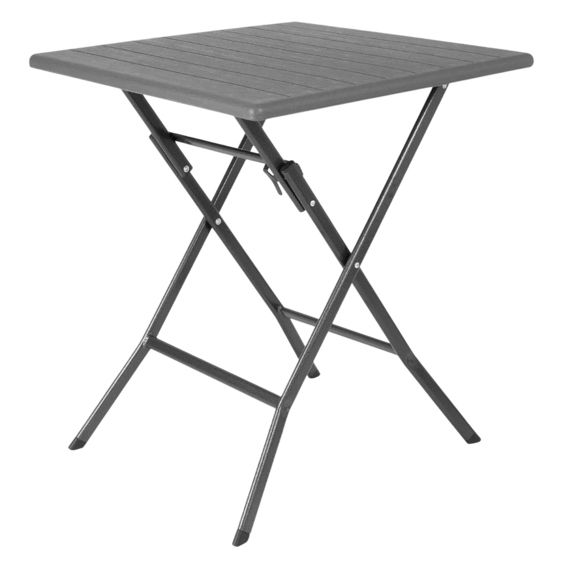 Bolero HZ890 Square Folding HDPE Table Wood Effect - 620mm product image