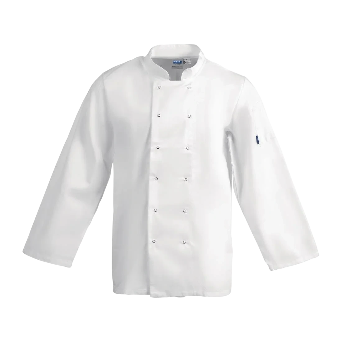 Whites Chefs Clothing A134-XL Whites Vegas Chefs Jacket Long Sleeve White Polycotton - Size XL product image