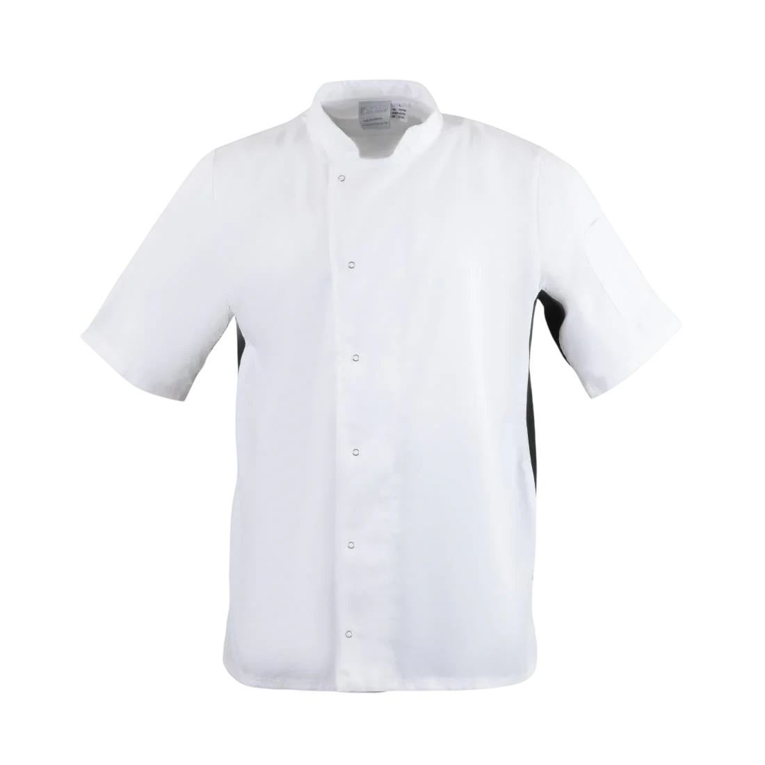 Whites Chefs Clothing A928-XS Whites Nevada Chefs Jacket White with Black Contrast - Size XS product image