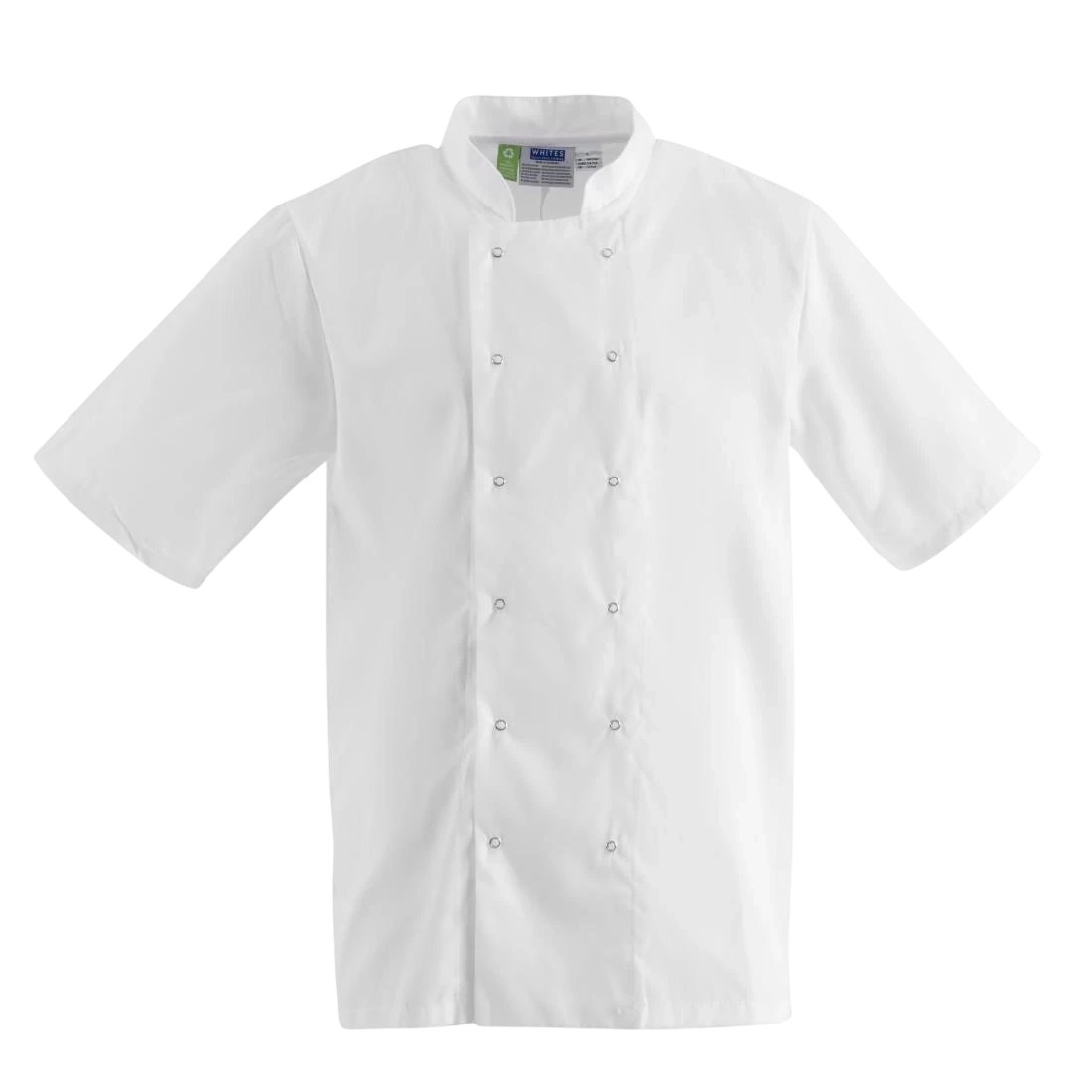 Whites Chefs Clothing B250-L Whites Boston Short Sleeved White Jacket - Size L product image