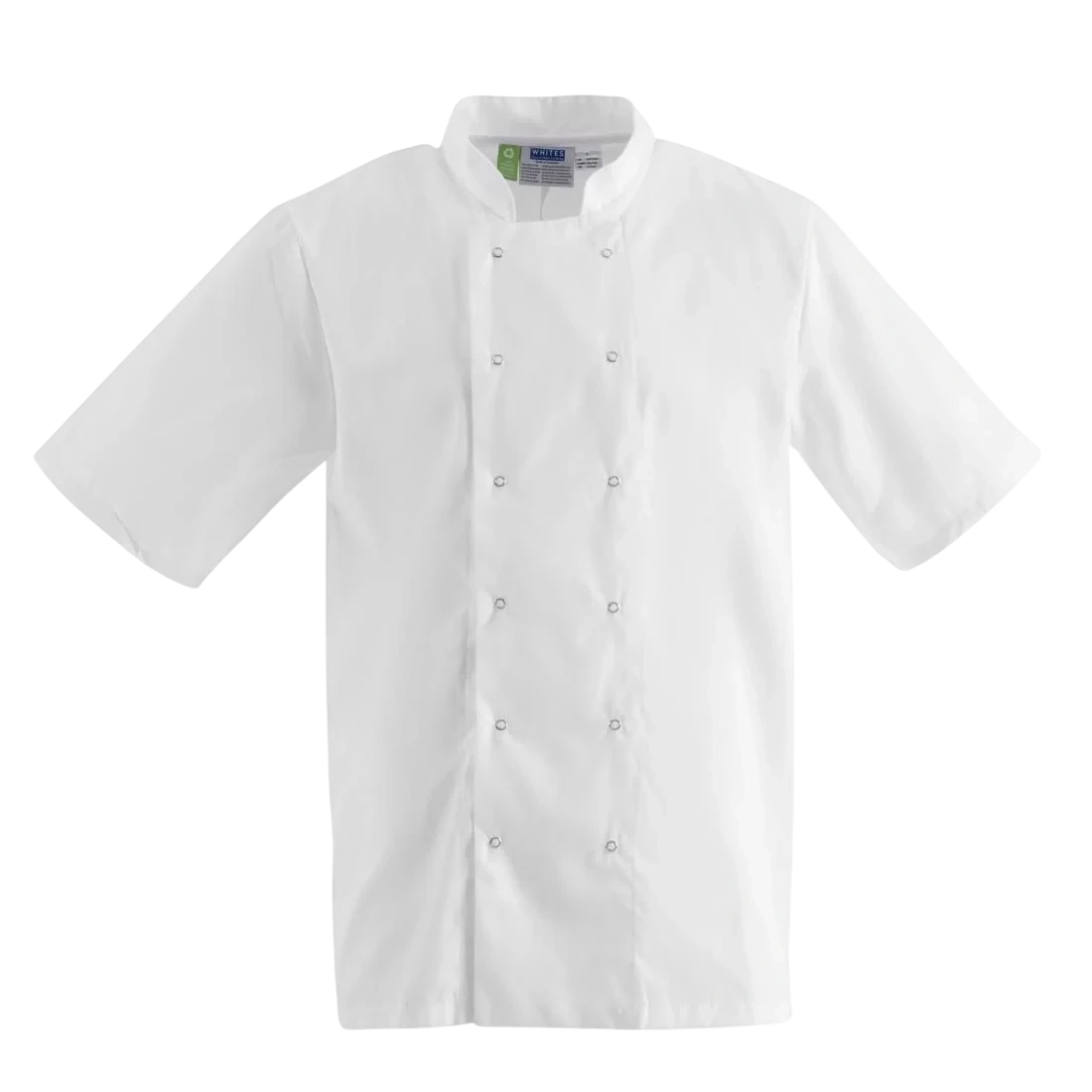Whites Chefs Clothing B250-XXL Whites Boston Short Sleeved White Jacket - Size XXL product image