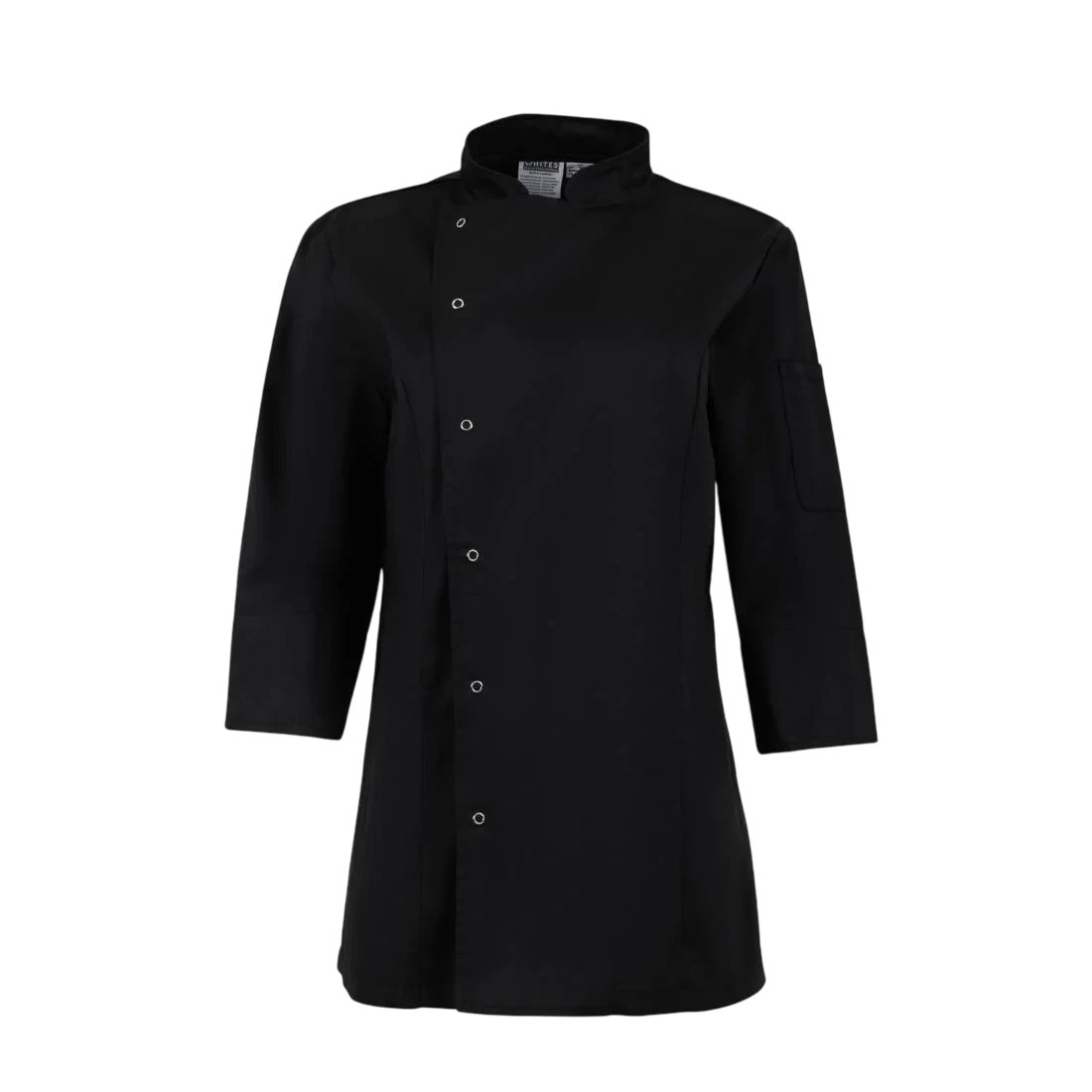 Whites Chefs Clothing BA110-XS Whites Ladies Fitted Jacket Black - Size XS product image