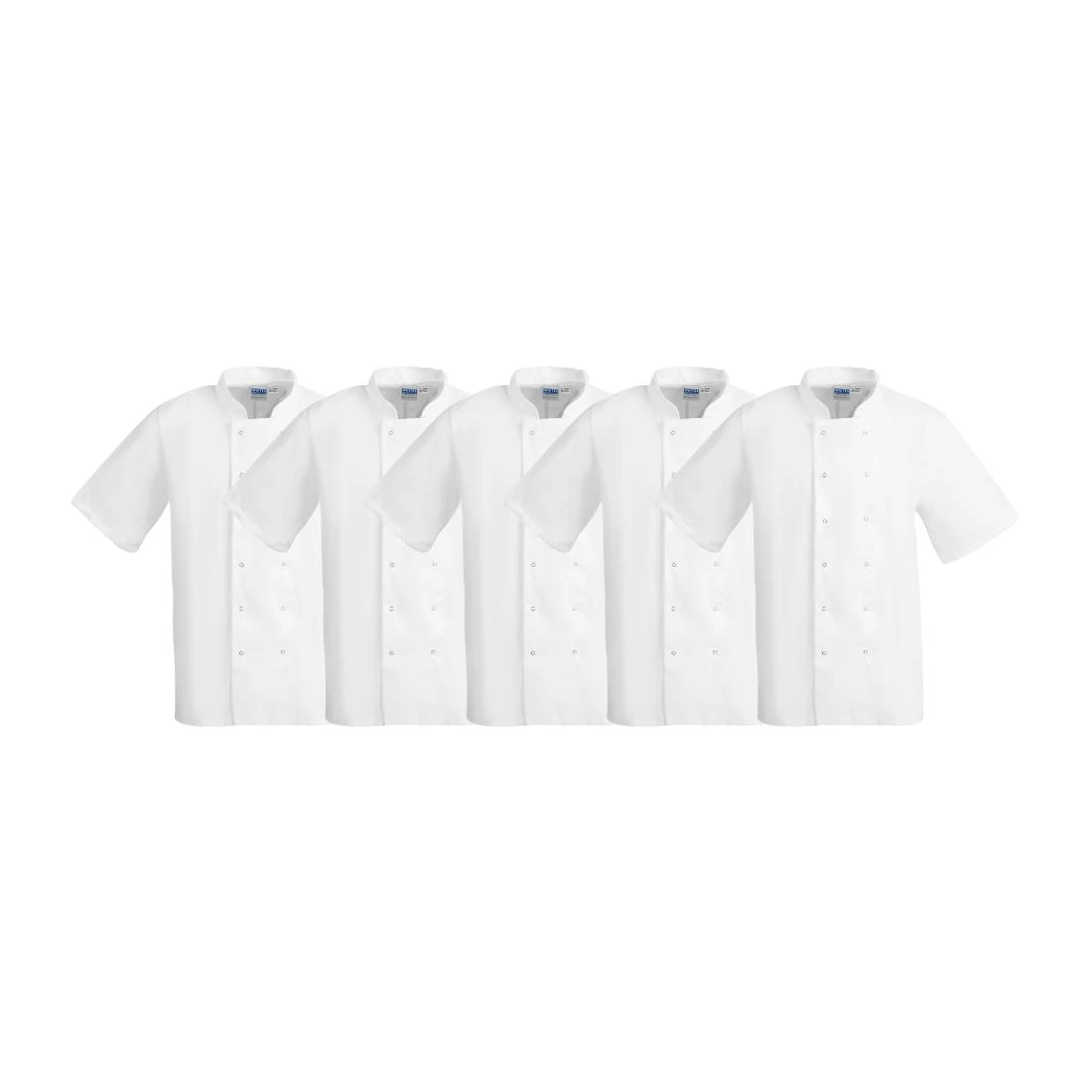 Whites Chefs Clothing SA821 Whites Boston Short Sleeved White Jacket - Size S - B250-S (Pack 5) product image