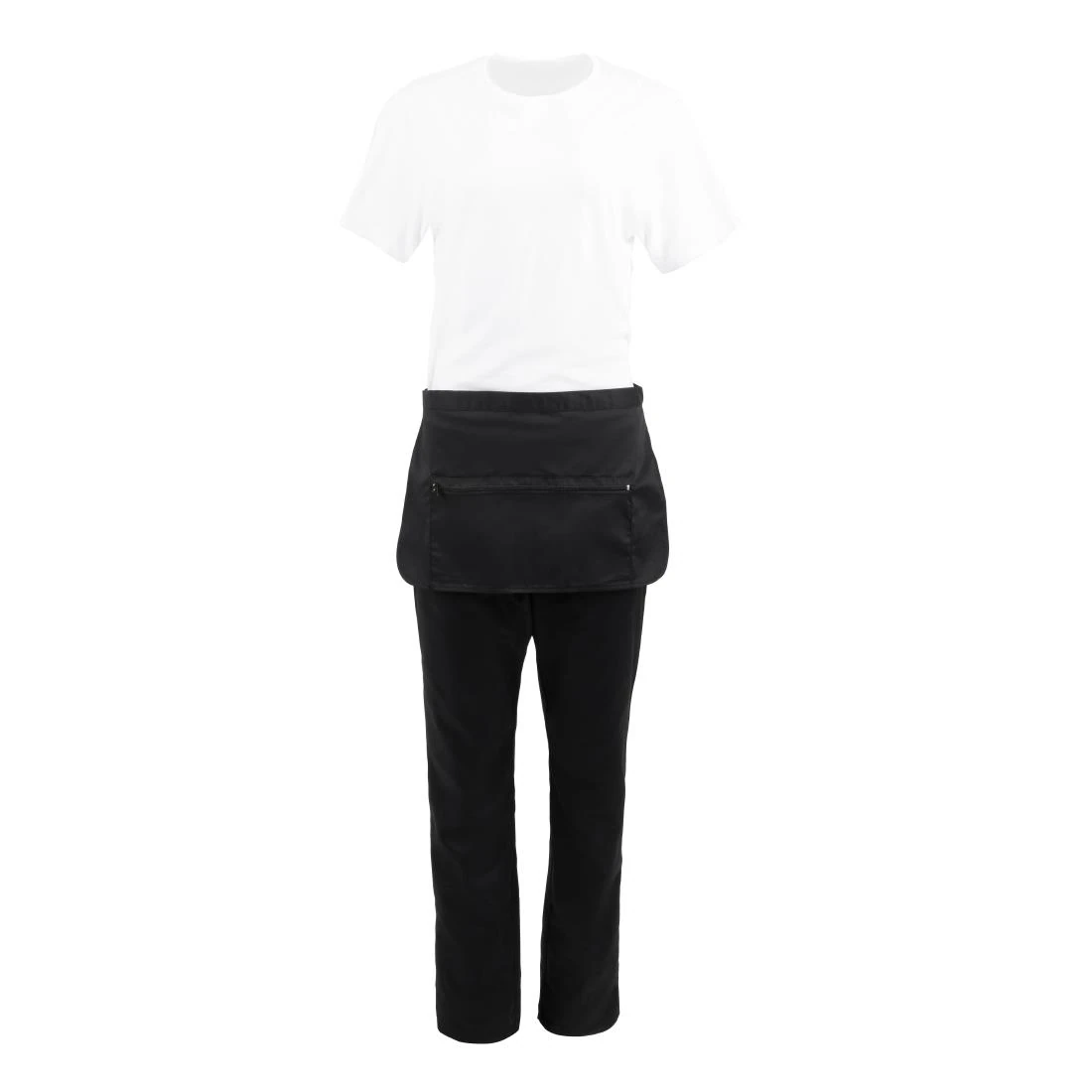 Whites Chefs Clothing A587 Whites Zipped Money Pocket Black product image