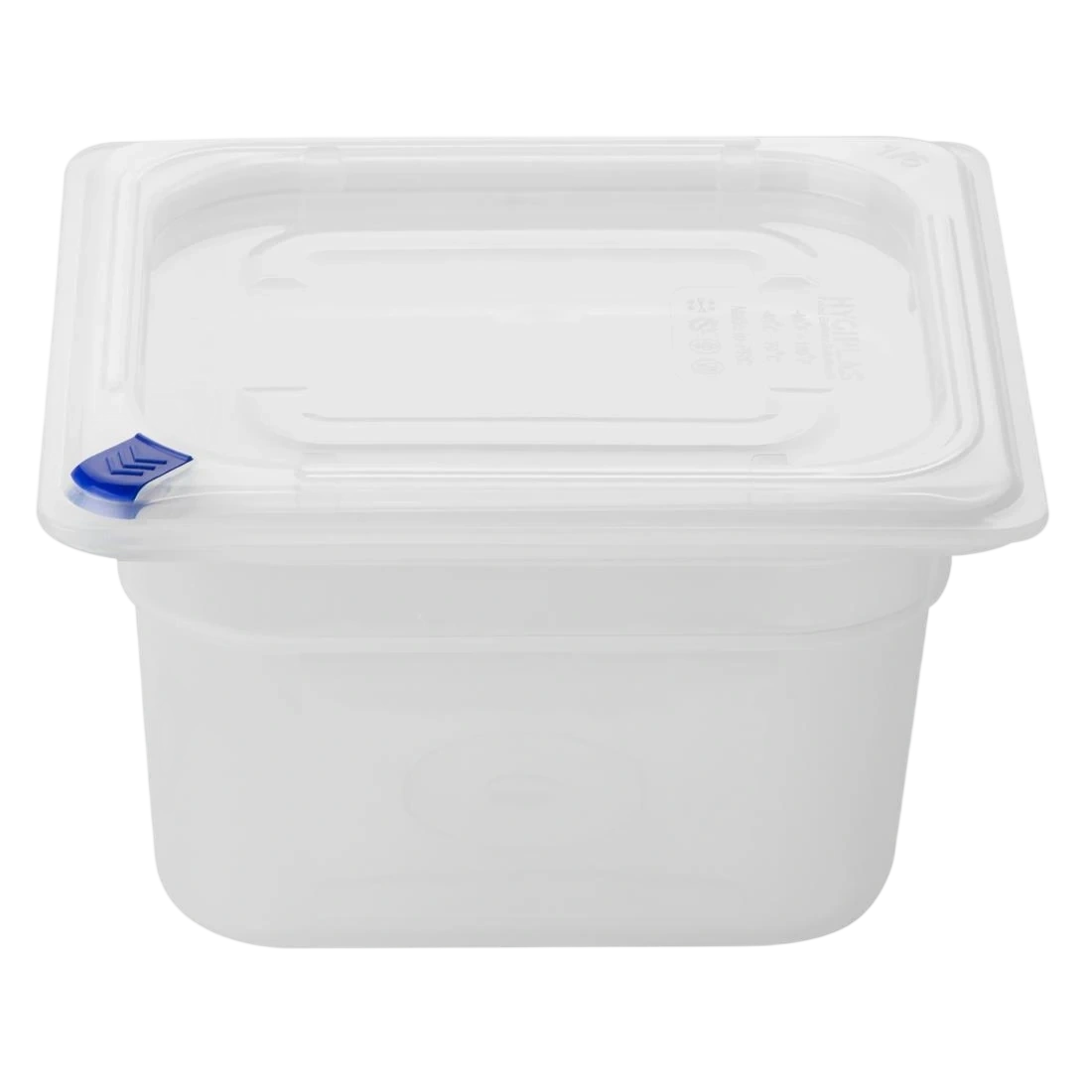 Hygiplas FZ097 Click PP 1/6 GN with Lid & 7 Colour clips - 100mm 1.5Ltr (Pack 4) product image