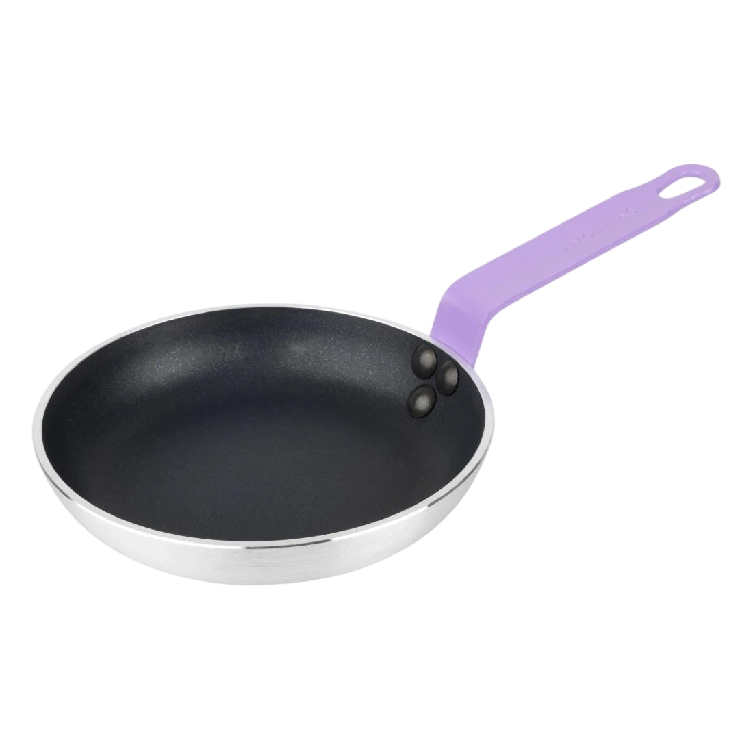 Hygiplas HT967 Frypan Aluminium Non-stick Teflon Platinum Plus Purple Handle -200x40mm product image