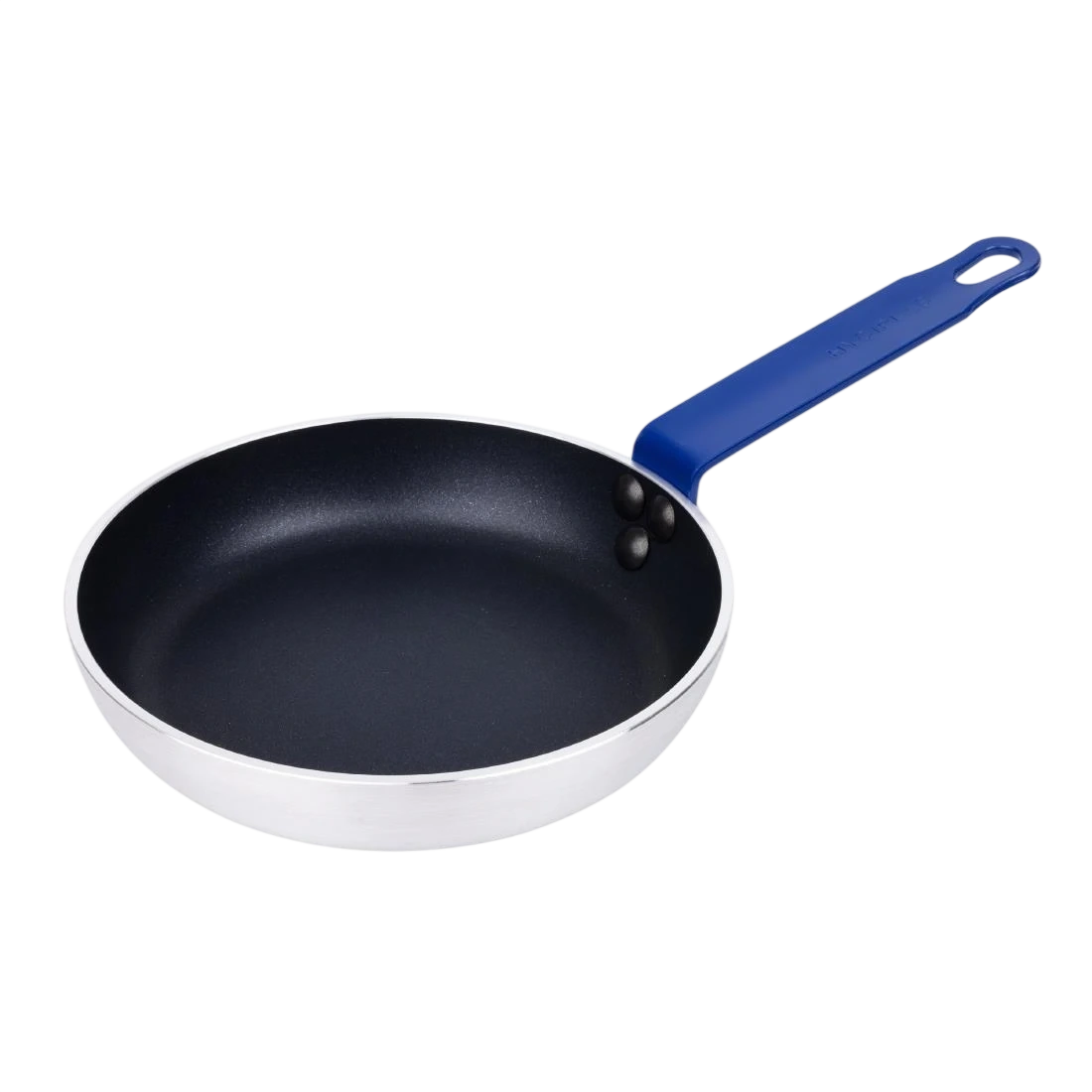 Hygiplas HT970 Frypan Aluminium Non-stick Teflon Platinum Plus Blue Handle - 200x40mm product image