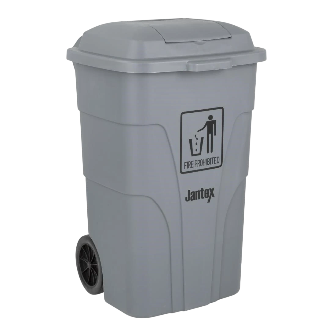 Jantex HC923 Waste Bin with Foot Pedal Lid Grey - 120Ltr product image