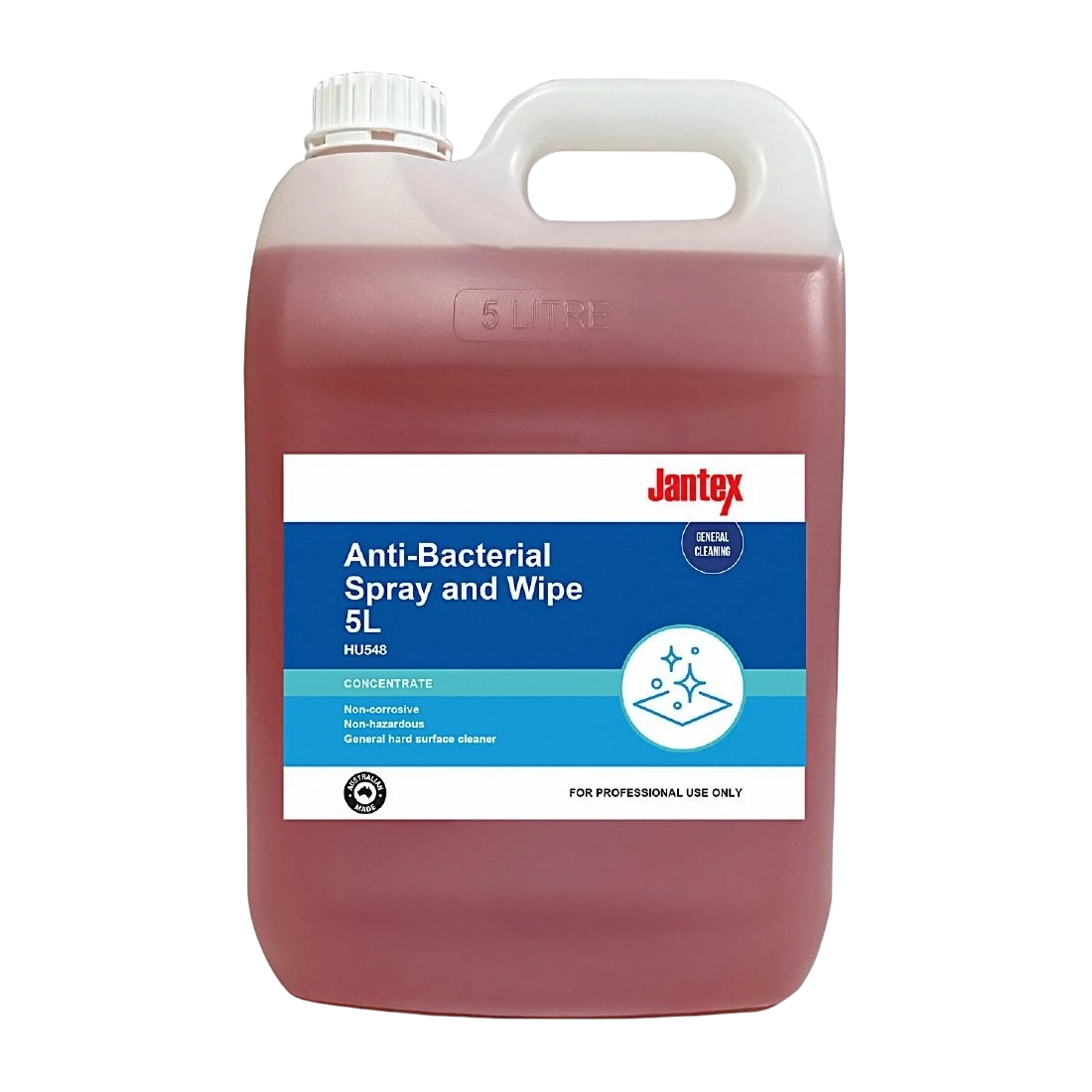 Jantex HU548 Anti-Bacterial Spray and Wipe Concentrate - 5Ltr product image