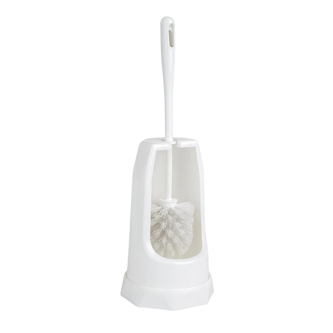 Jantex HX386 Round Toilet Brush & Holder White product image