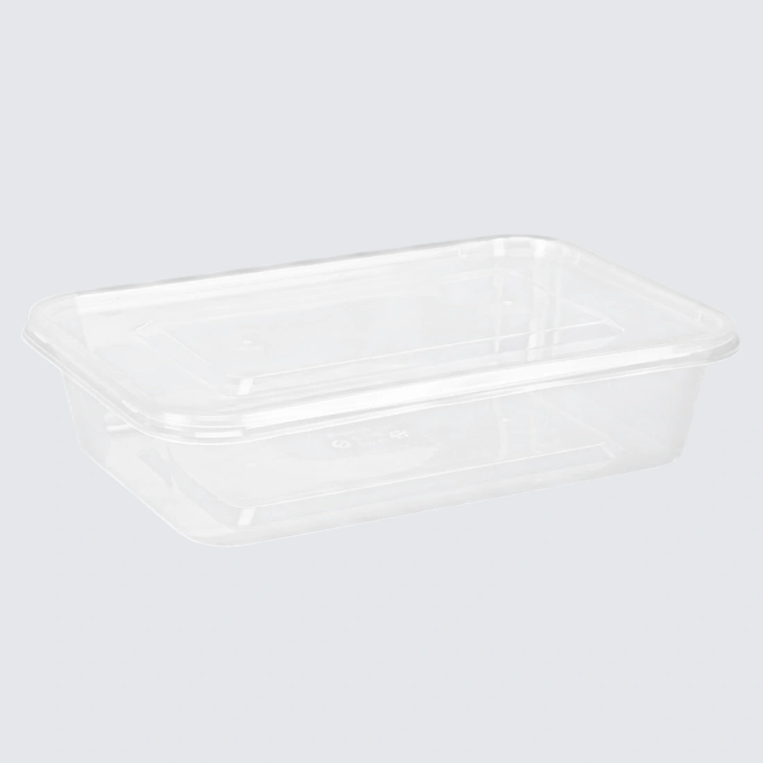 Fiesta Recyclable DM181 Microwave Plastic Container - 500ml with Lids (Box 250) product image