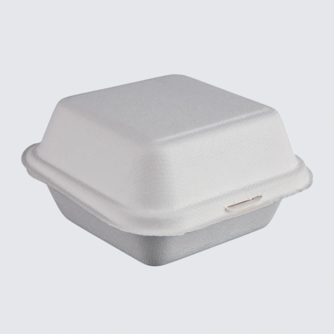 Fiesta Compostable DW247 Bagasse Burger Box - 84x153x150mm (Pack 500) product image