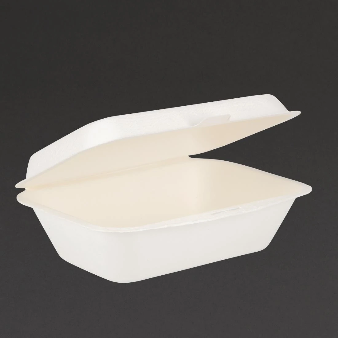 Fiesta Compostable DW248 Fiesta Green Compostable Hinged Container - 66x135x182mm (Pack 250) product image
