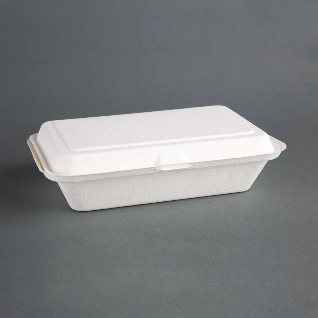 Fiesta Compostable DW249 Fiesta Green Compostable Hinged Container - 64x161x248mm (Pack 250) product image