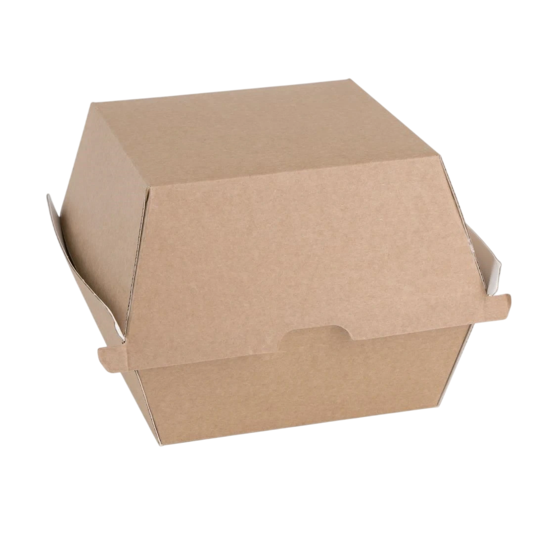 Fiesta Compostable FB665 Board Burger Box - L (112x112x108mm) (Pack 150) product image