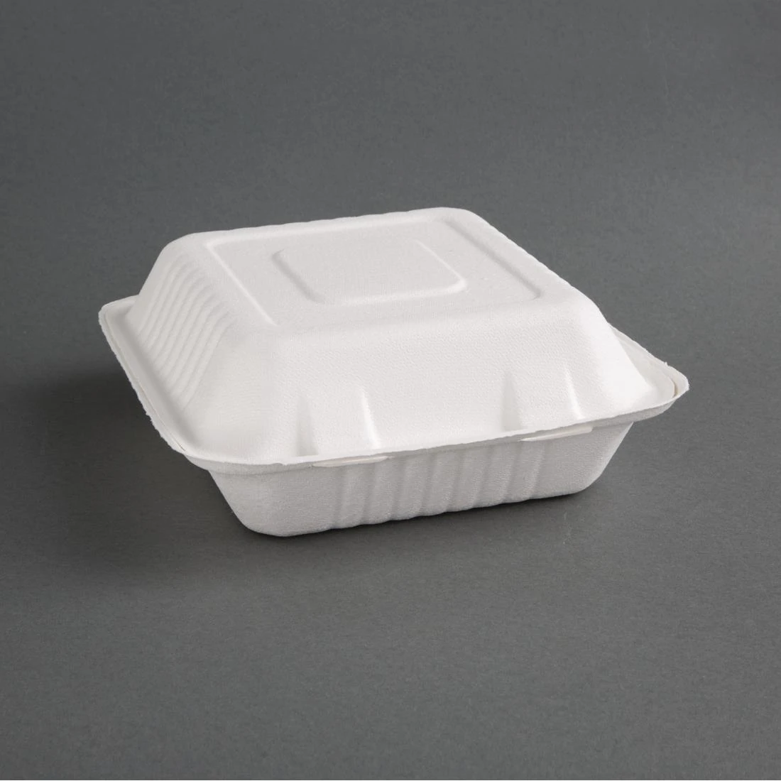 Fiesta Compostable FC526 Bagasse Food Container 223 x 201 3 Compartment (Box 200) product image